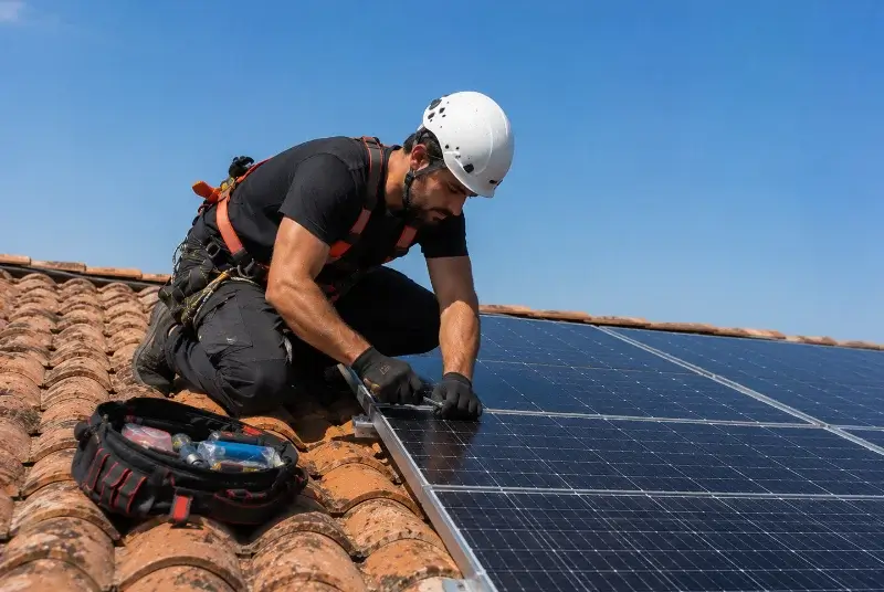 Maintenance et monitoring de panneaux solaires à Montclar