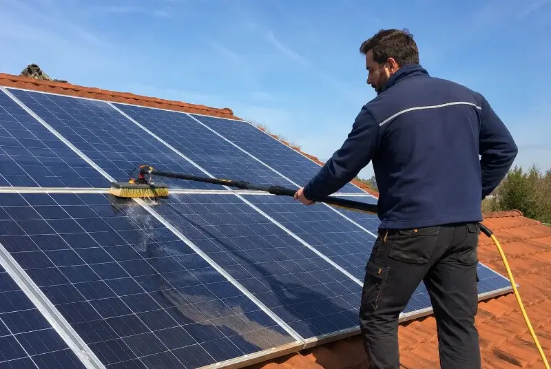 Nettoyage et entretien de panneaux solaires à Montclar